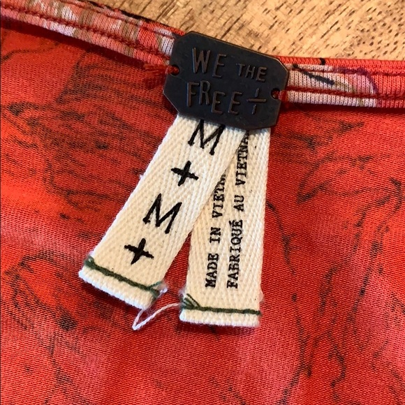 Free People Printed Birds of Paradise Top - Medium - Picture 5 of 7